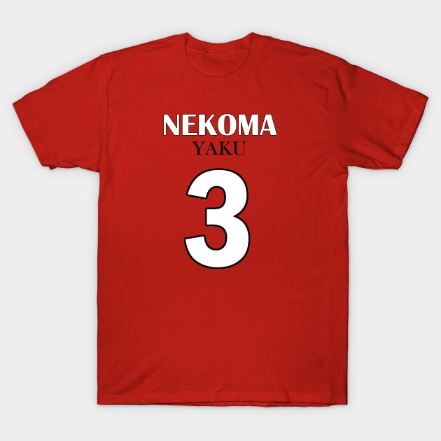 Yaku, Number Three T-Shirt by AislingKiera